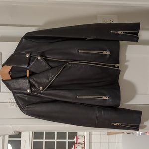 Topshop Black Leather Jacket